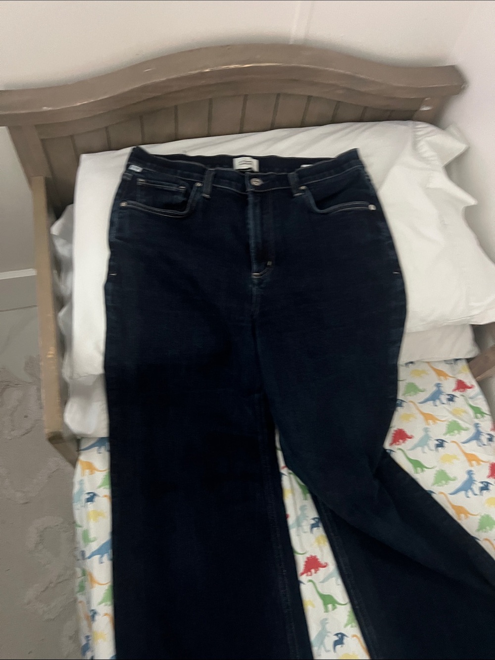 Citizens Of Humanity Dark Indigo Wide Leg Jeans